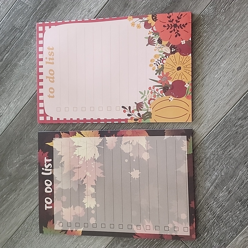 (2) TO DO LIST NOTEPADS | FALL EDITION